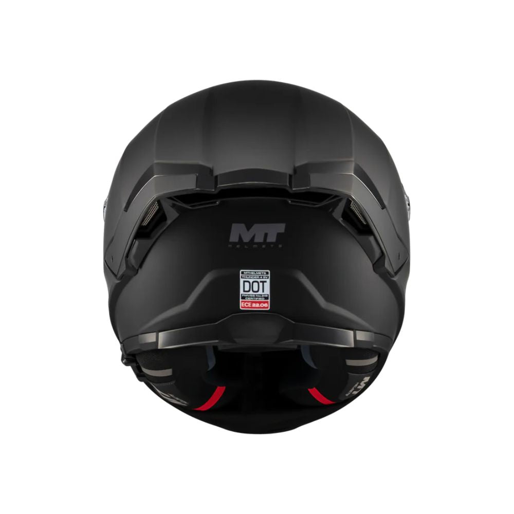 CASCO MT FF118SV THUNDER 4 SV SOLID A1 NEGRO MATE + PINLOCK INCLUIDO