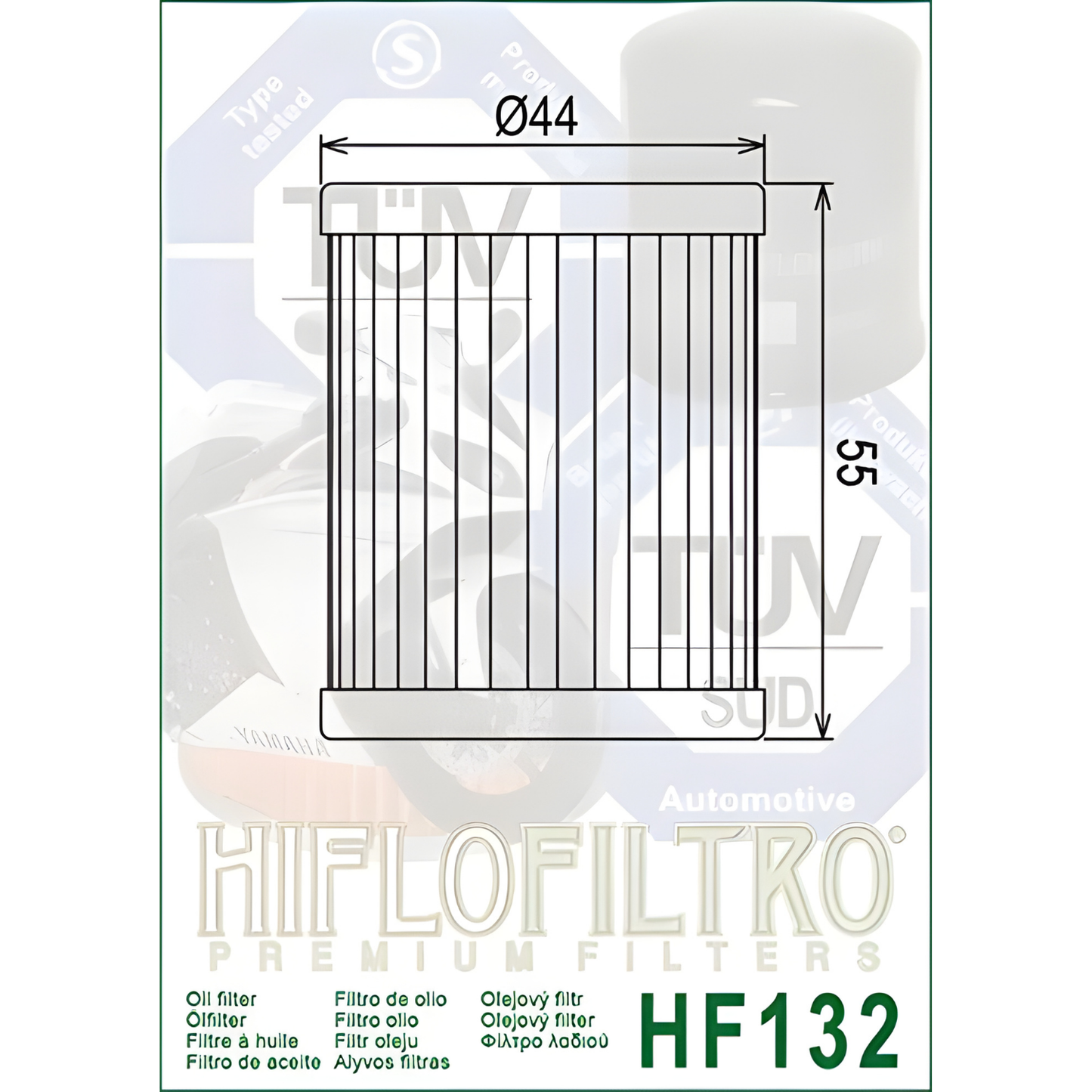 FILTRO DE ACEITE SUSUKI DR200 HIFLOFILTRO HF 132