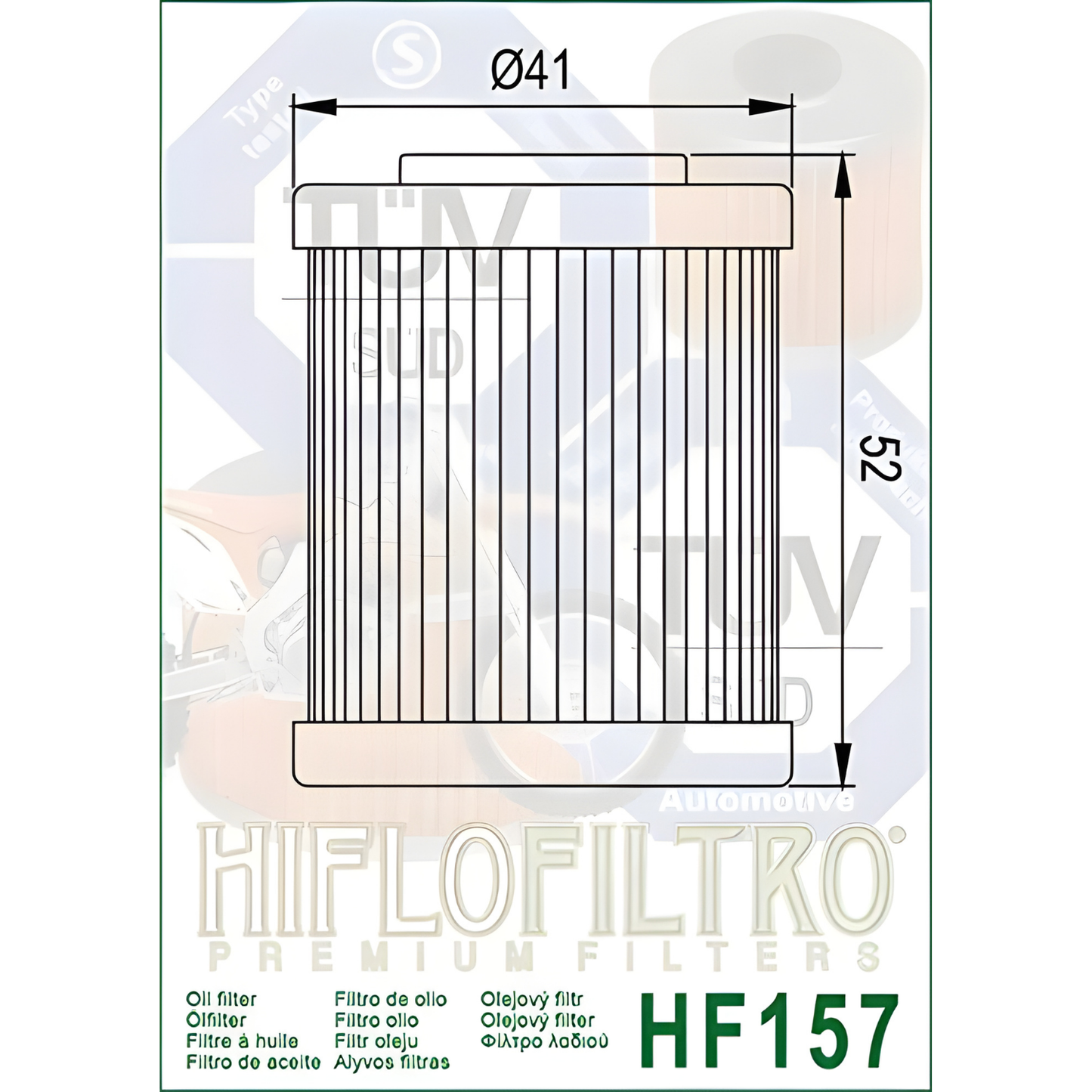 FILTRO DE ACEITE KTM 200 HIFLOFILTRO HF 157