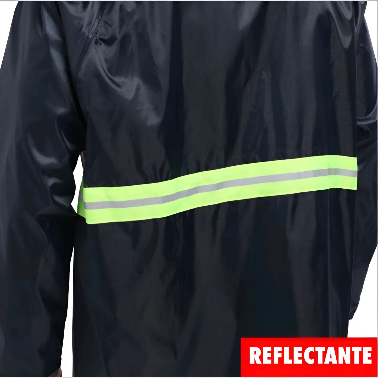 TRAJE IMPERMEABLE PARA LLUVIA REFLECTIVO DE 2 PIEZAS