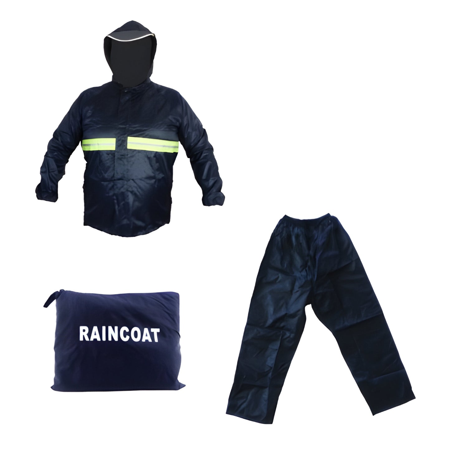 TRAJE IMPERMEABLE PARA LLUVIA REFLECTIVO DE 2 PIEZAS