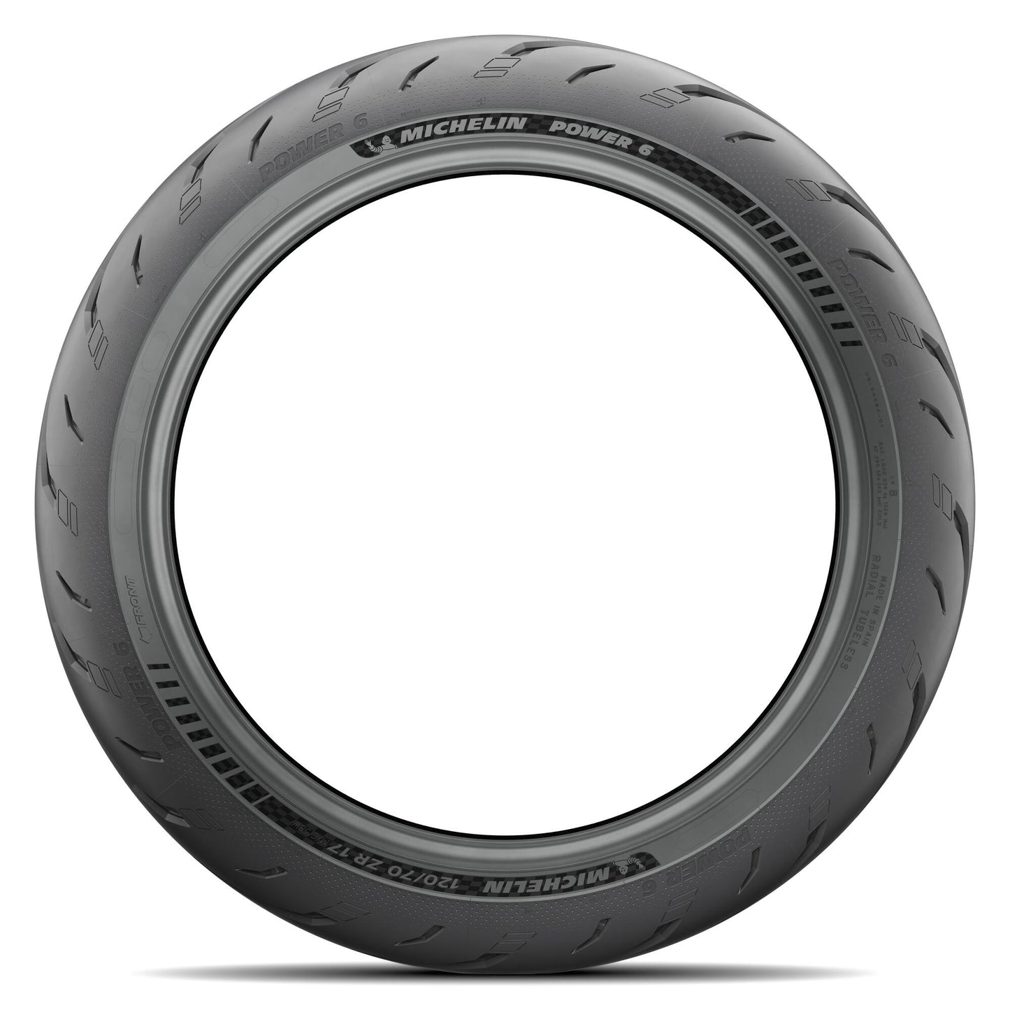 Michelin Power 6 DElantero perfil