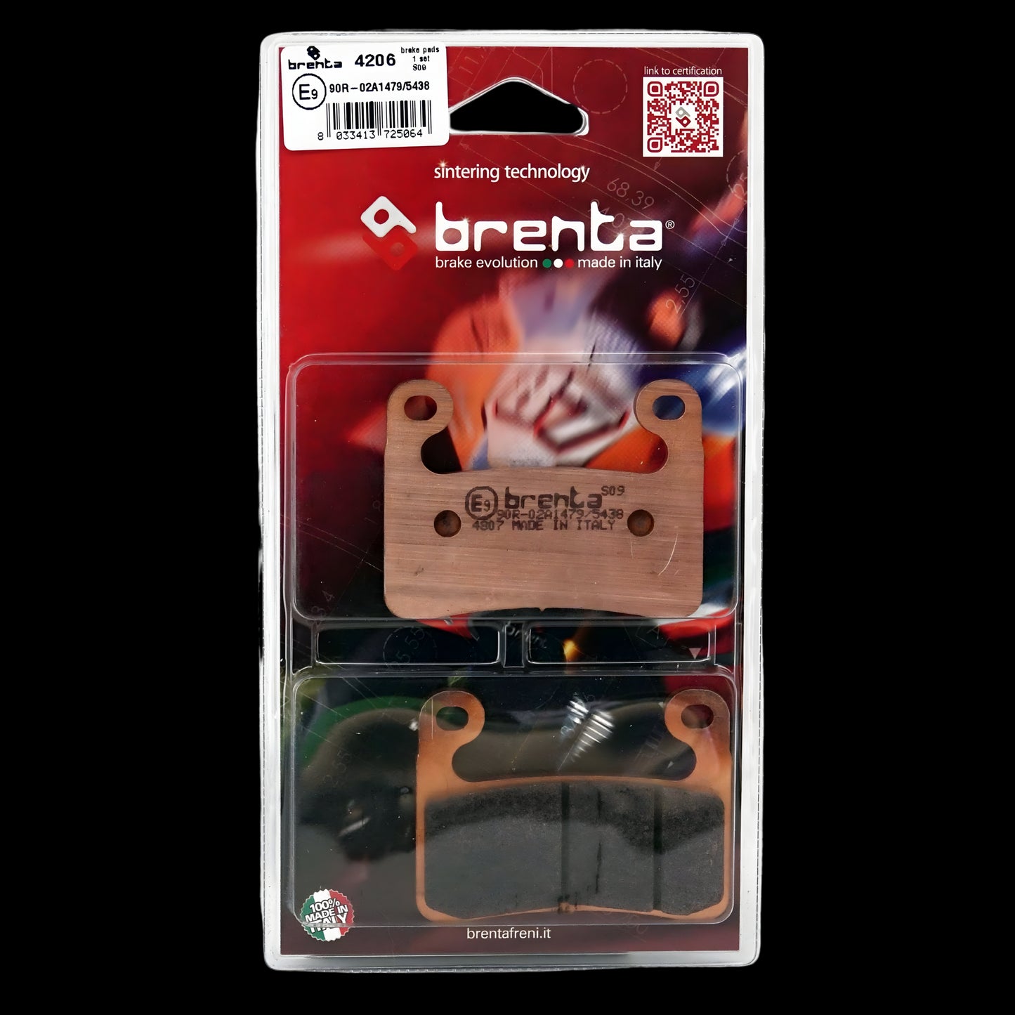 Pastilla de Freno – BMW R1250 GS – Delantera – Sinterizada – Brenta – BR4206