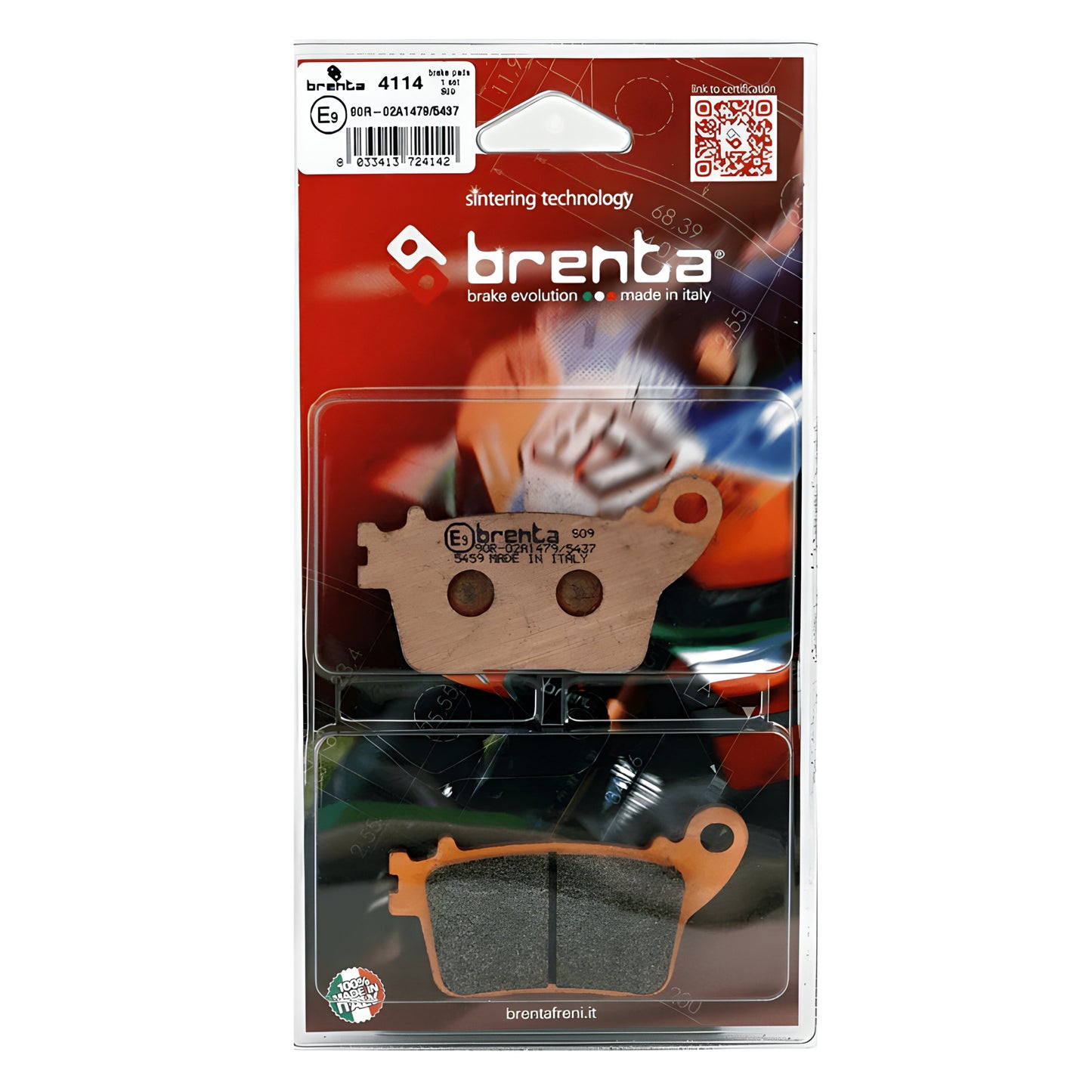 Pastilla de Freno – Yamaha R6 – Trasera – Sinterizada – BR4114