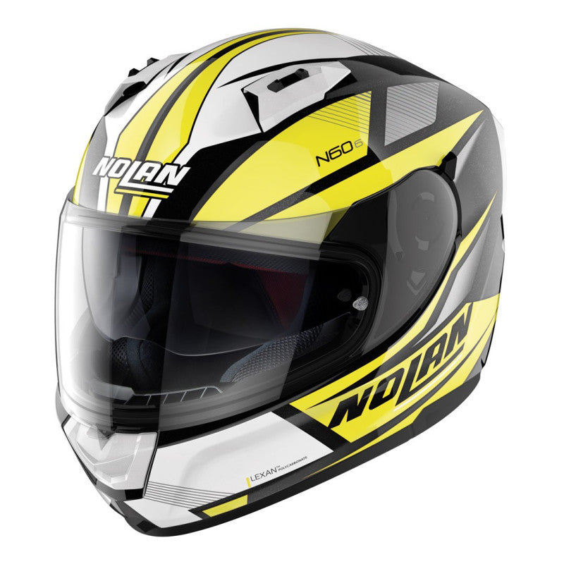CASCO NOLAN N60-6 DOWNSHIFT NEGRO/AMARILLO FLUOR