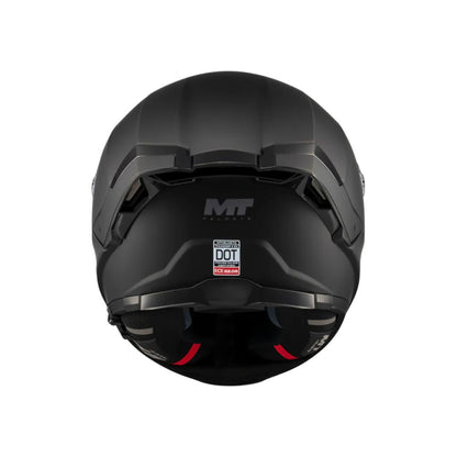 CASCO MT FF118SV THUNDER 4 SV SOLID A1 NEGRO MATE + PINLOCK INCLUIDO
