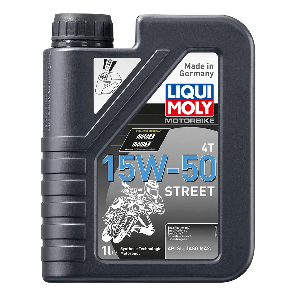 ACEITE LIQUI MOLY MOTORBIKE STREET FULL SINTÉTICO 15W-50 1L
