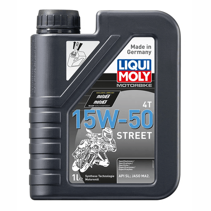ACEITE LIQUI MOLY MOTORBIKE STREET FULL SINTÉTICO 15W-50 1L