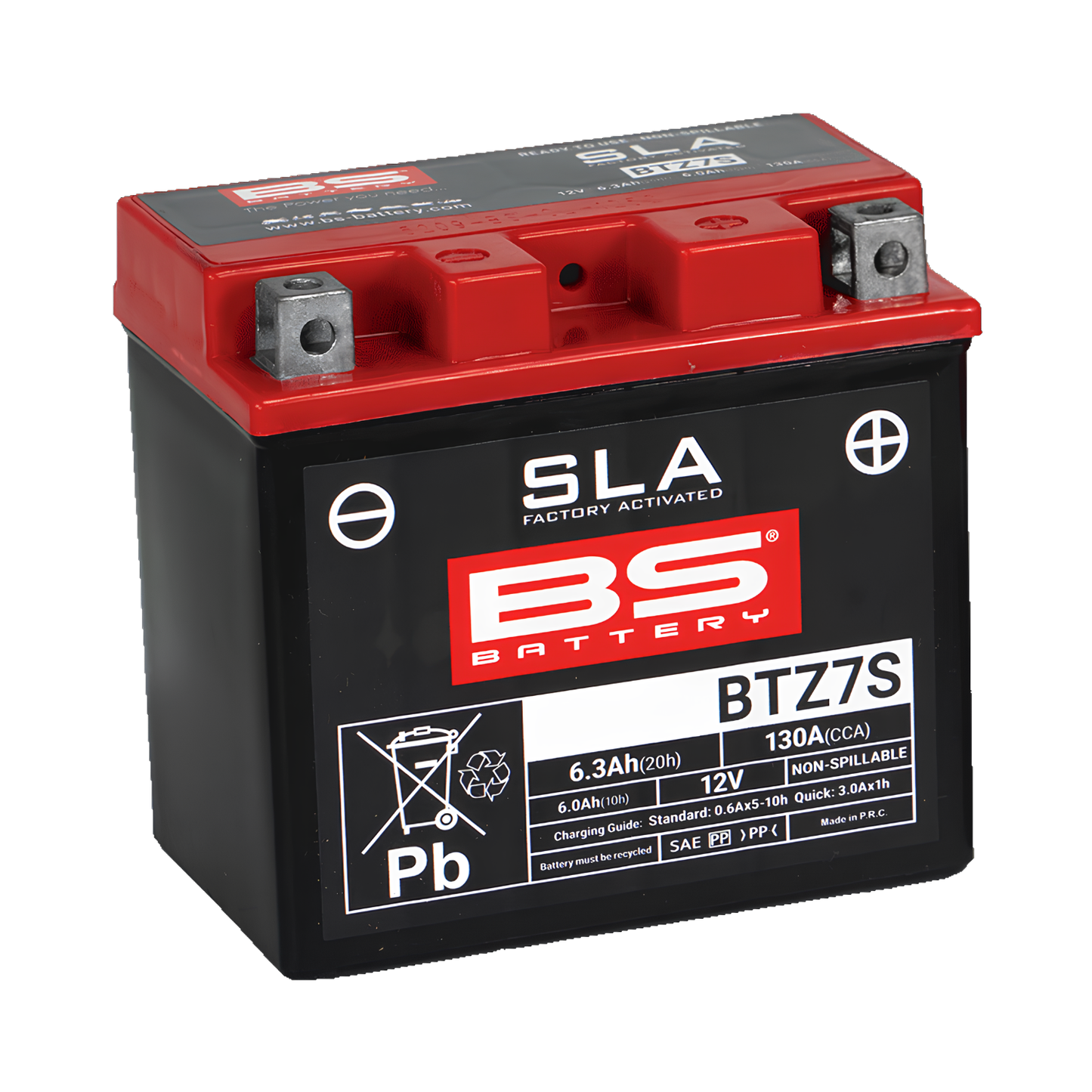 BS BATTERY BTZ7S SLA ACTIVADA 12V 6AH