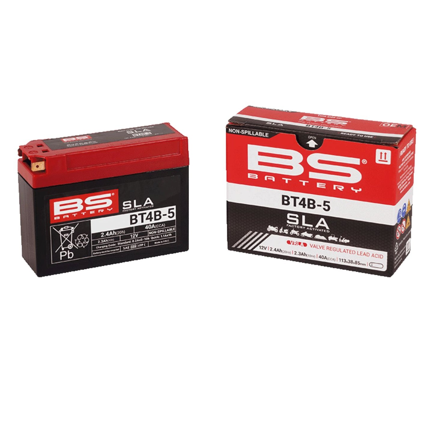 BS BATTERY BT4B-5 SLA ACTIVADA 12V 2,3AH