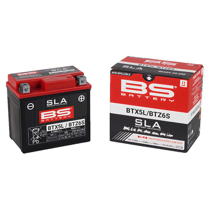 BS BATTERY BTX5L / BTZ6S SLA SELLADA ACTIVADA 12V 4AH