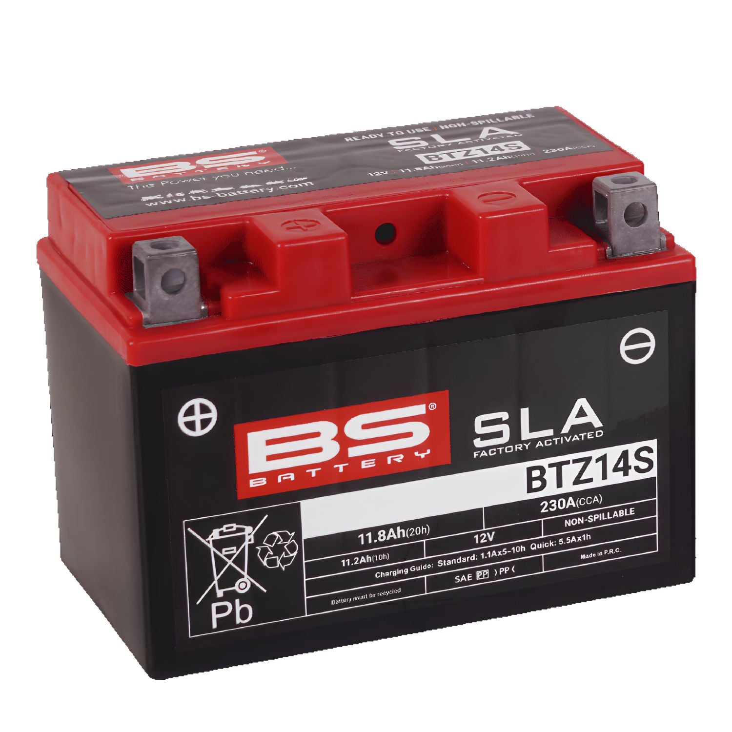 BS BATTERY BTZ14S SLA ACTIVADA 12V 11,8AH
