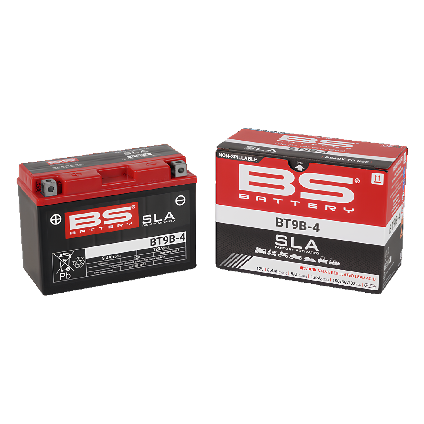 BS BATTERY BT9B-4 SLA ACTIVADA 12V 8,4AH
