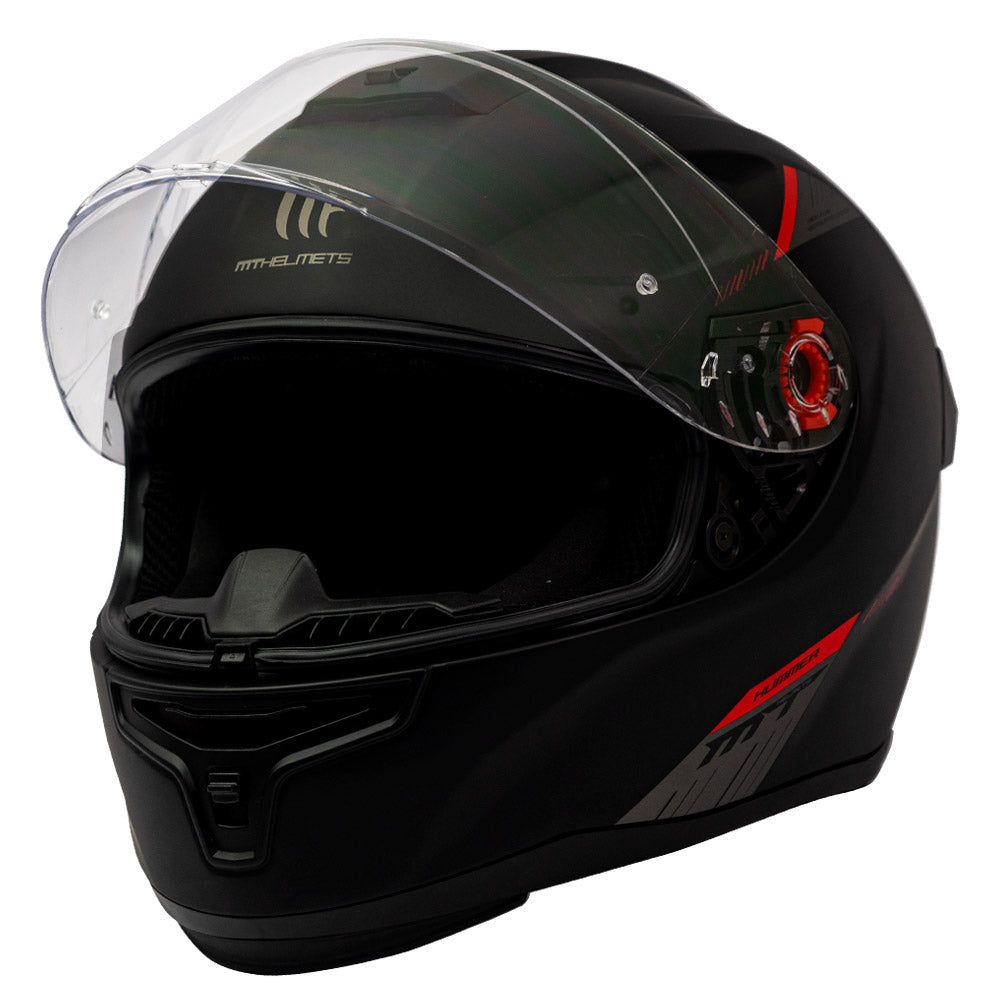 CASCO MT FF118SV THUNDER 4 SV SOLID A1 NEGRO MATE + PINLOCK INCLUIDO