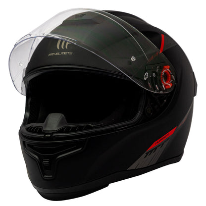 CASCO MT FF118SV THUNDER 4 SV SOLID A1 NEGRO MATE + PINLOCK INCLUIDO