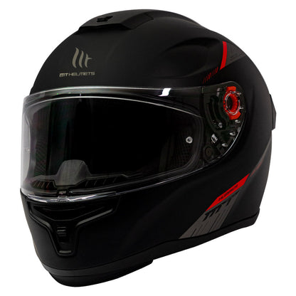 CASCO MT FF118SV THUNDER 4 SV SOLID A1 NEGRO MATE + PINLOCK INCLUIDO