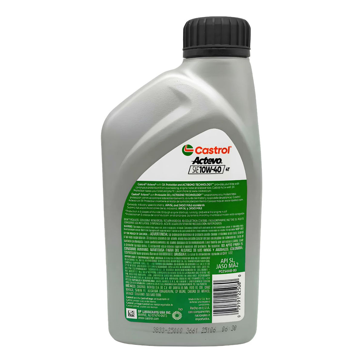 ACEITE CASTROL ACTEVO SEMI SINTÉTICO 10W-40 1 LITRO