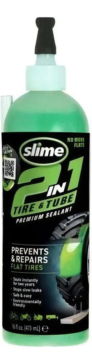 SELLADOR DE NEUMÁTICOS Y CÁMARAS 16OZ/473ML SLIME 2EN1