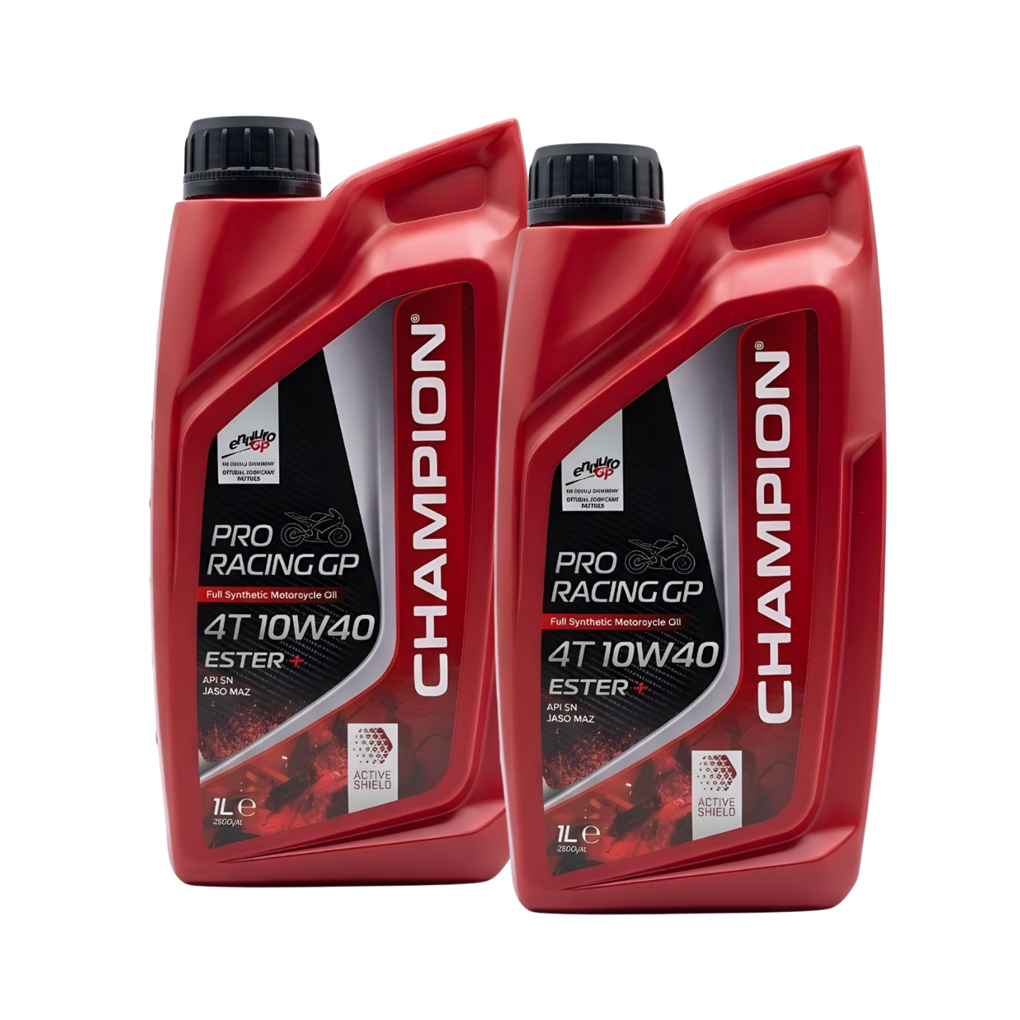 PACK 2 ACEITES CHAMPION PRORACING FULL SINTÉTICO GP 10W40 1 LITRO
