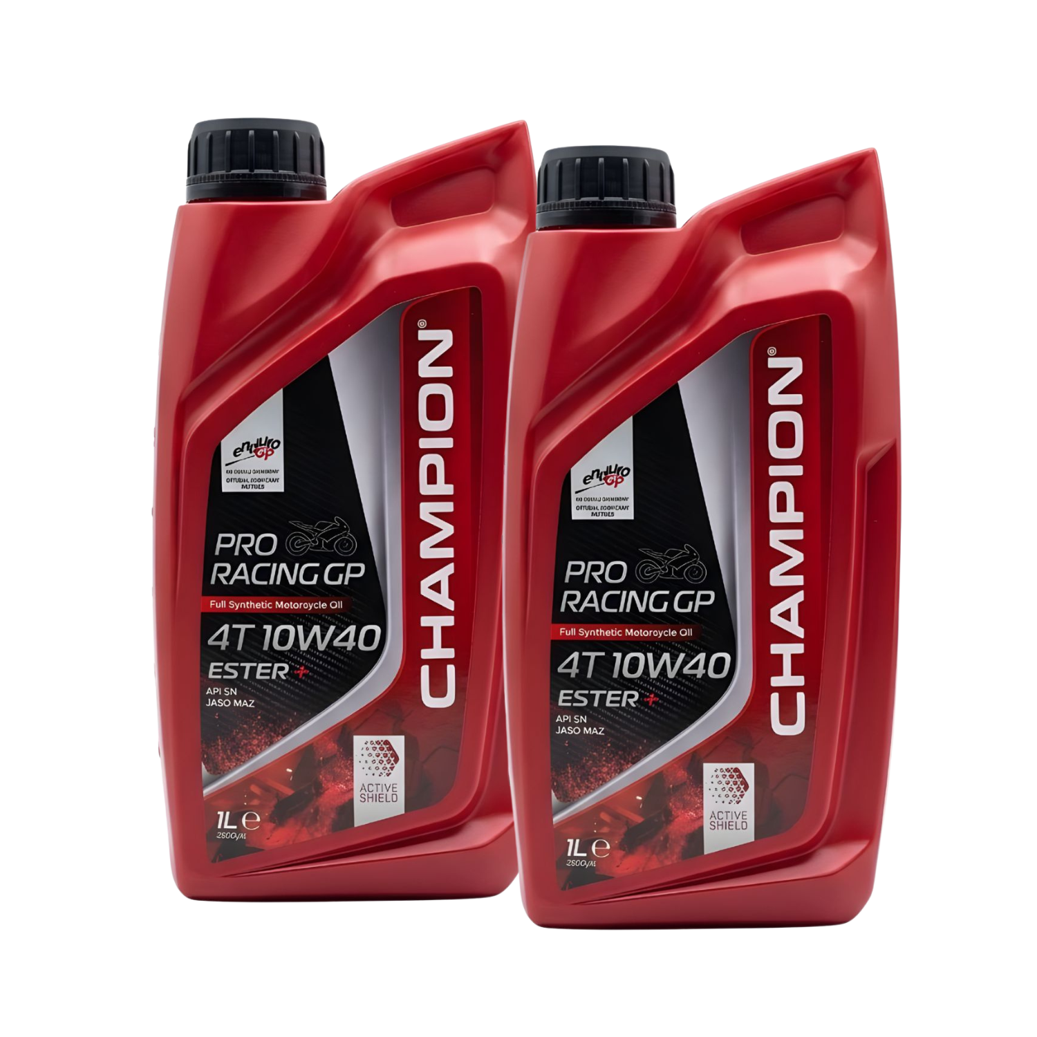 PACK 2 ACEITES CHAMPION PRORACING FULL SINTÉTICO GP 10W40 1 LITRO