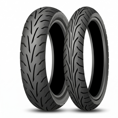Dunlop Arrowmax GT601 Neumático Moto Pareja Vista Frontal