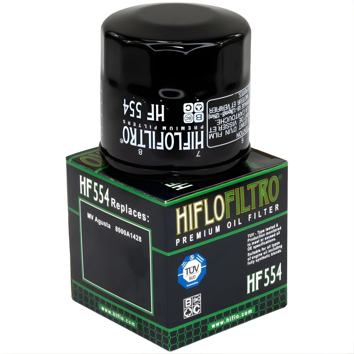 FILTRO DE ACEITE HF554 MV AGUSTA F4 BRUTALE HIFLOFILTRO