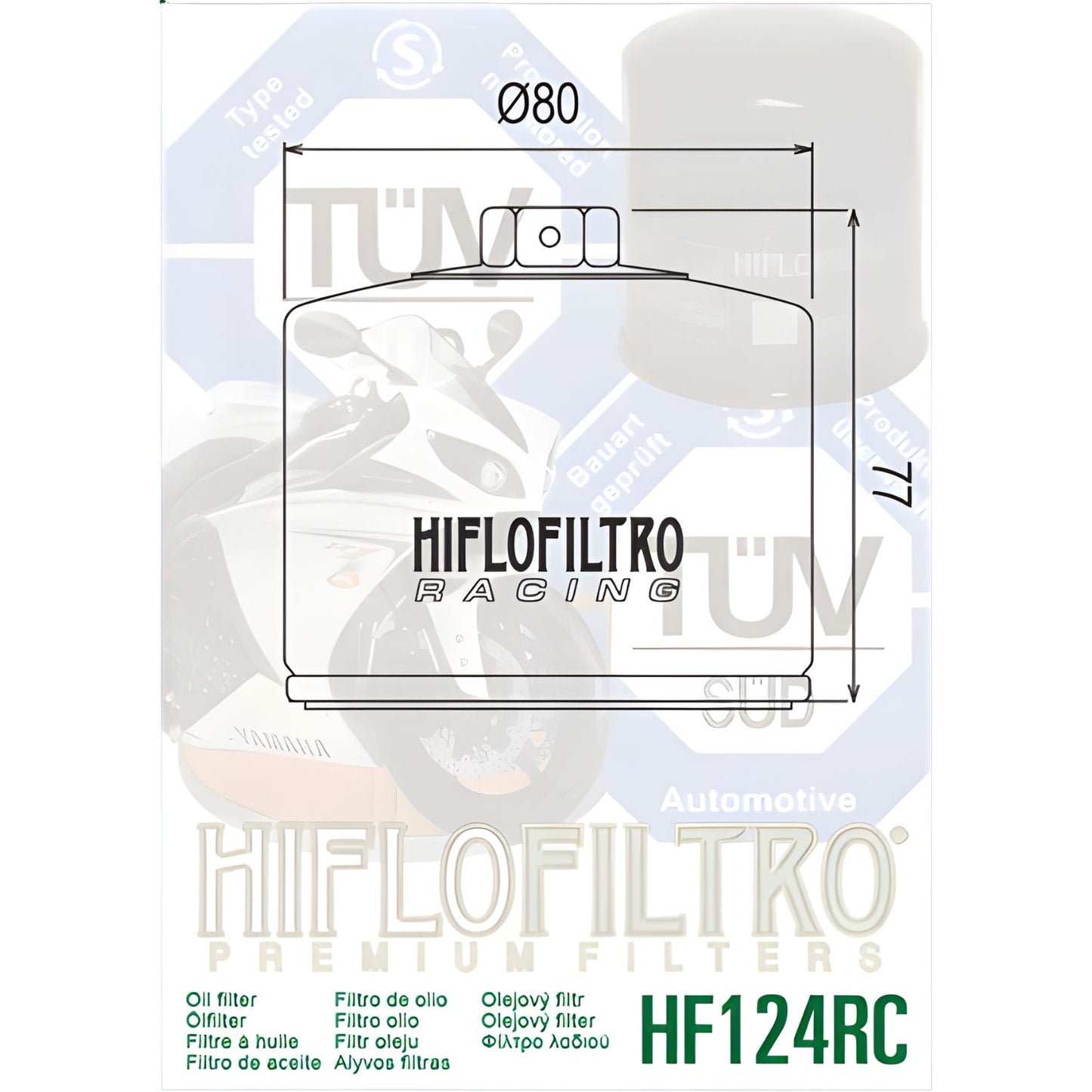 FILTRO DE ACEITE KAWSAKI NINJA 1000 H2 HIFLOFILTRO HF124RC