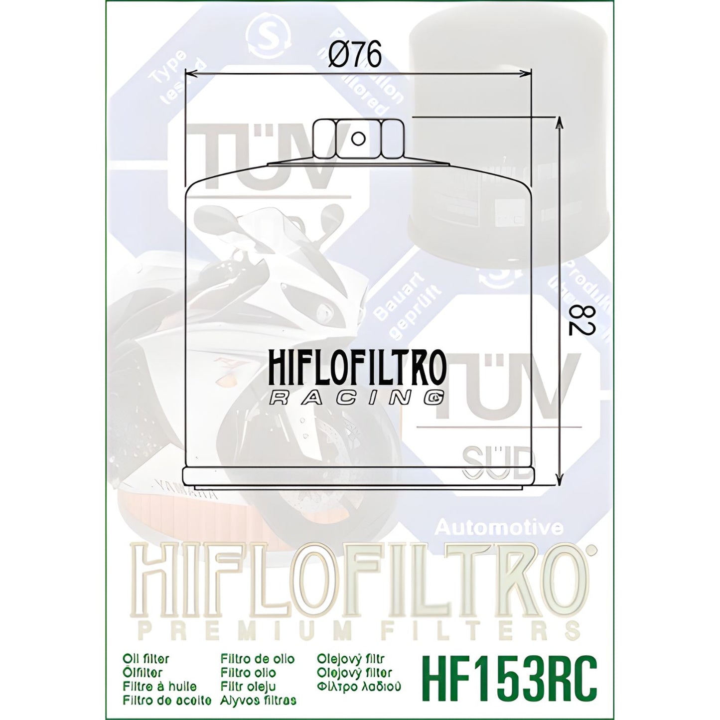 FILTRO DE ACEITE – HF153RC – HIFLOFILTRO  MULTIESTRADA 620
