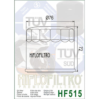 FILTRO DE ACEITE HIFLOFILTRO ROYAL ENFIELD 650