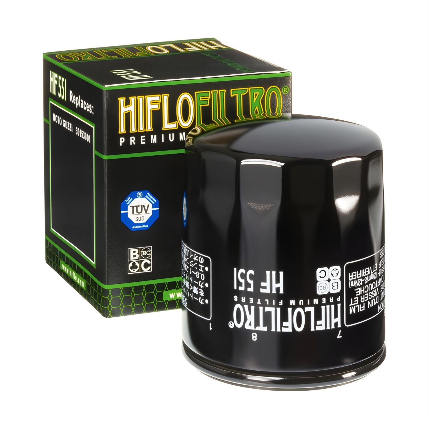 FILTRO DE ACEITE – HF551 – HIFLOFILTRO MOTO GUZZI