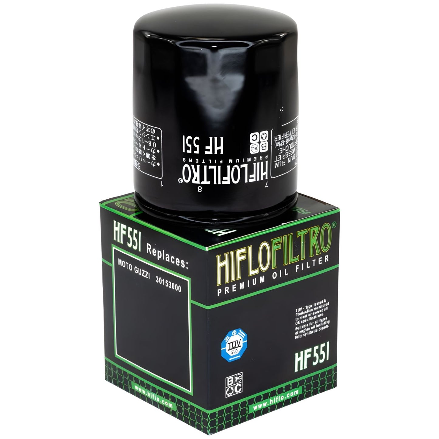 FILTRO DE ACEITE – HF551 – HIFLOFILTRO MOTO GUZZI