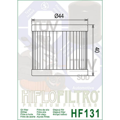 FILTRO DE ACEITE SUZUKI GN 125 HIFLOFILTRO HF131
