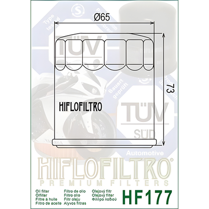 FILTRO DE ACEITE CF MOTO 650 HIFLOFILTRO HF 177