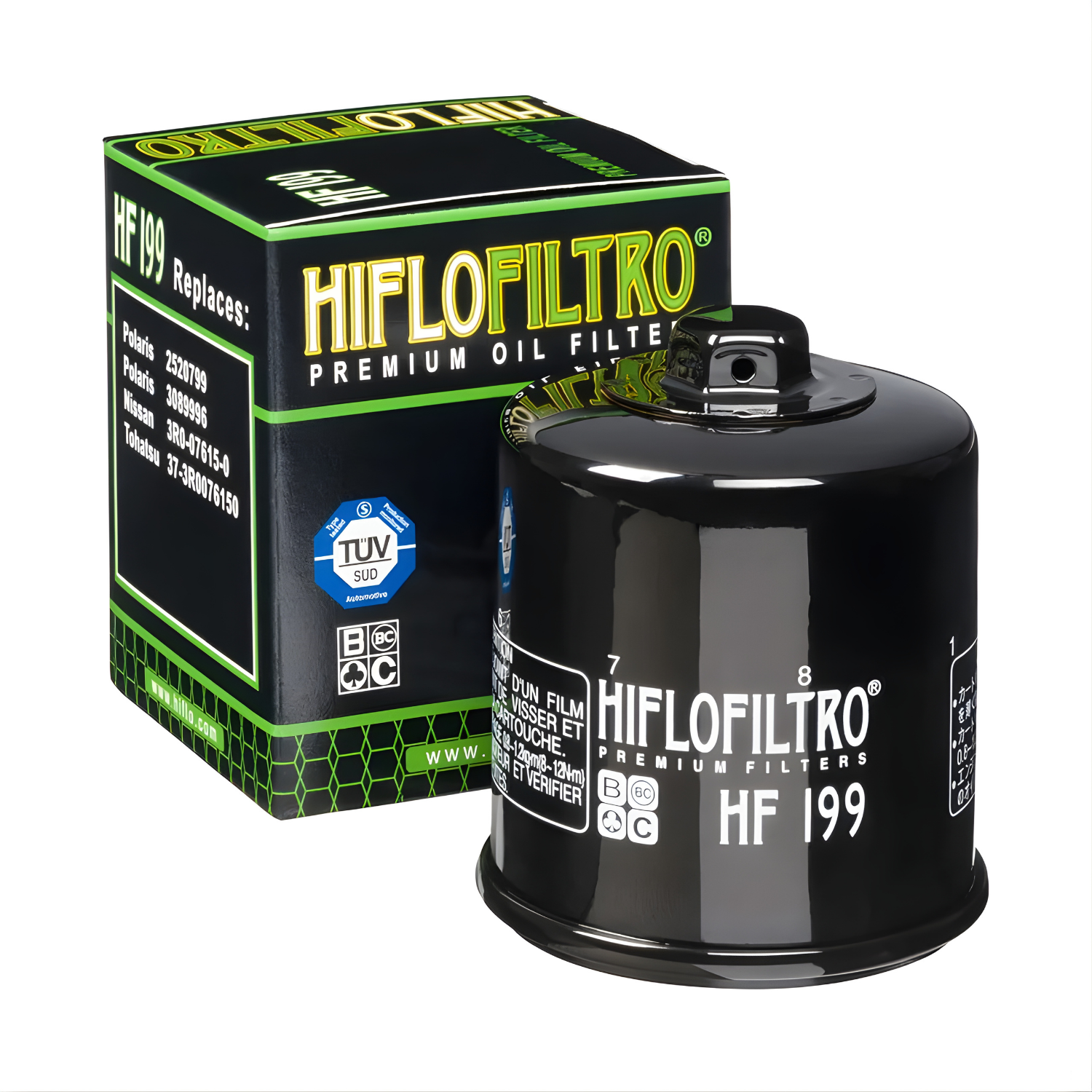 FILTRO DE ACEITE  INDIAN SOCOUT HIFLOFILTRO HF 199