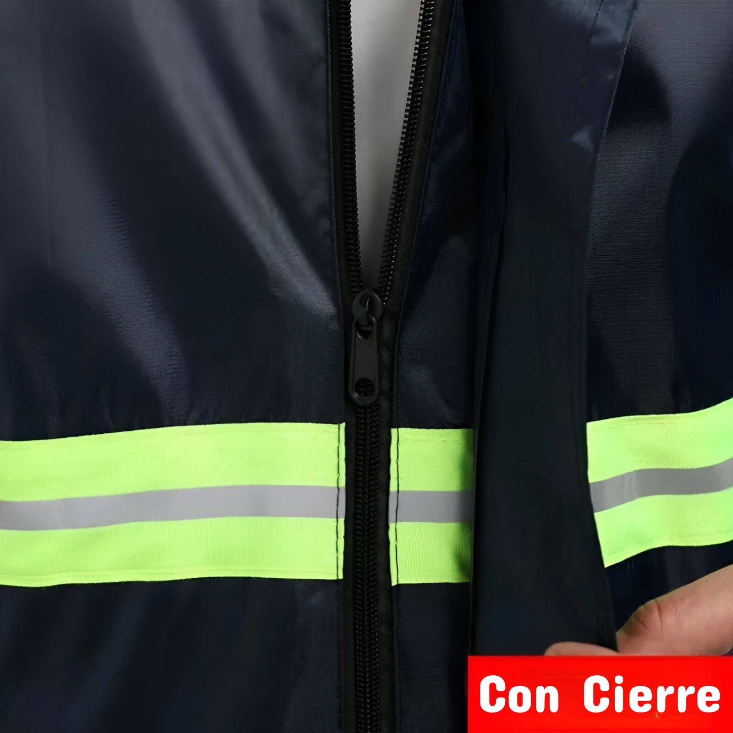 TRAJE IMPERMEABLE PARA LLUVIA REFLECTIVO DE 2 PIEZAS