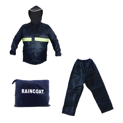 TRAJE IMPERMEABLE PARA LLUVIA REFLECTIVO DE 2 PIEZAS
