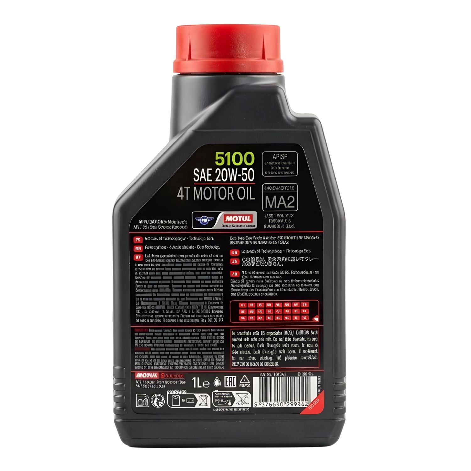 ACEITE MOTUL 5100 SEMI SINTÉTICO 20W50 4T 1 LITRO
