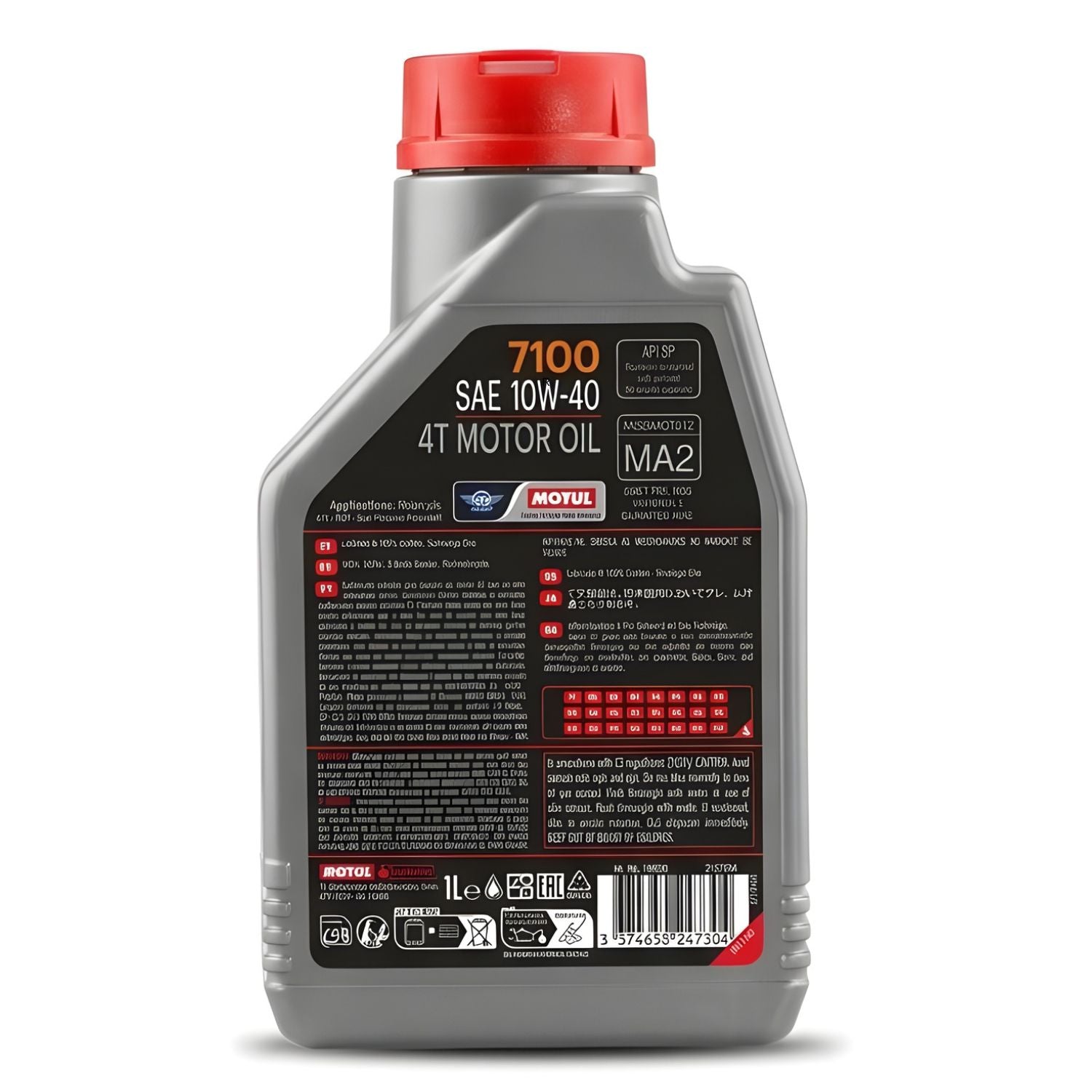 ACEITE MOTUL 7100 FULL SINTÉTICO 10W40 4T 1 LITRO