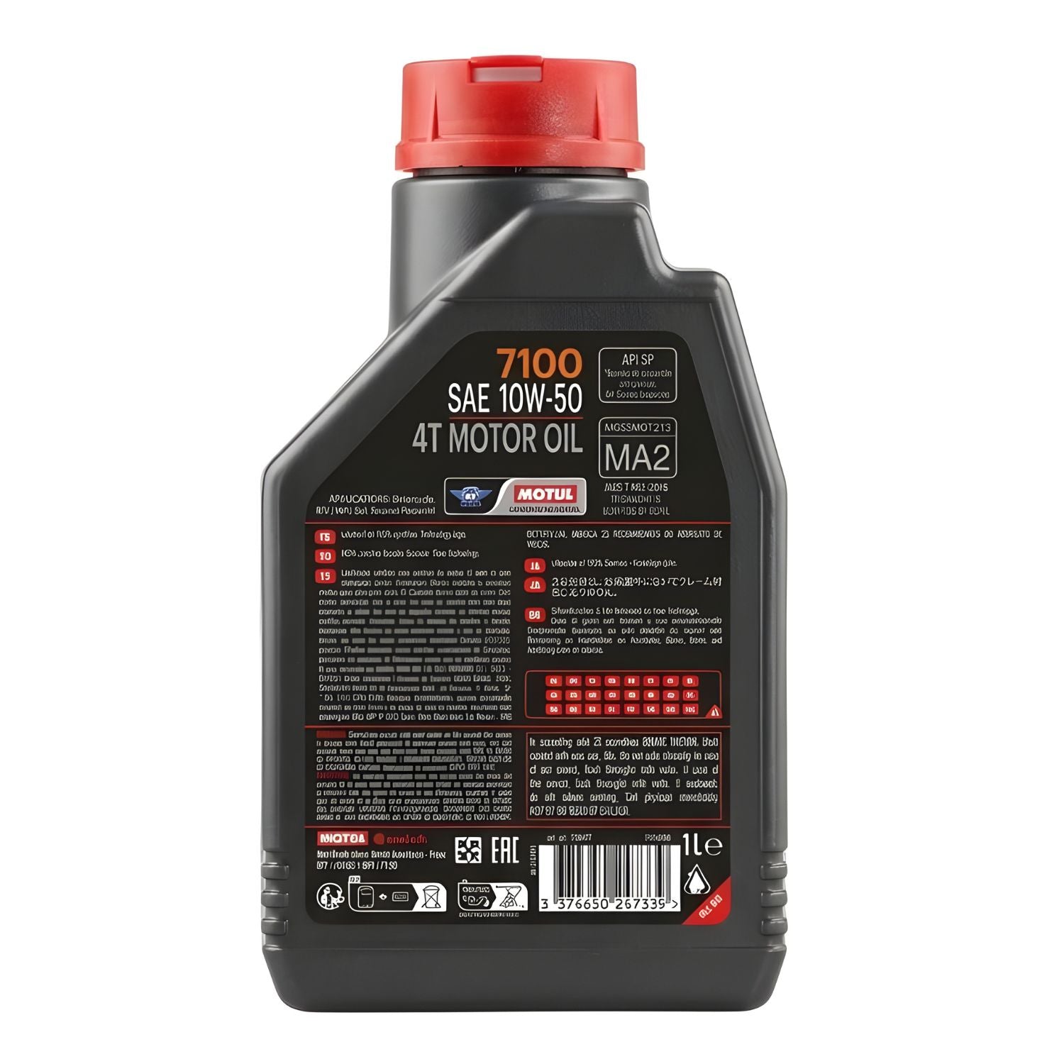 ACEITE MOTUL 7100 FULL SINTÉTICO 10W50 4T 1 LITRO