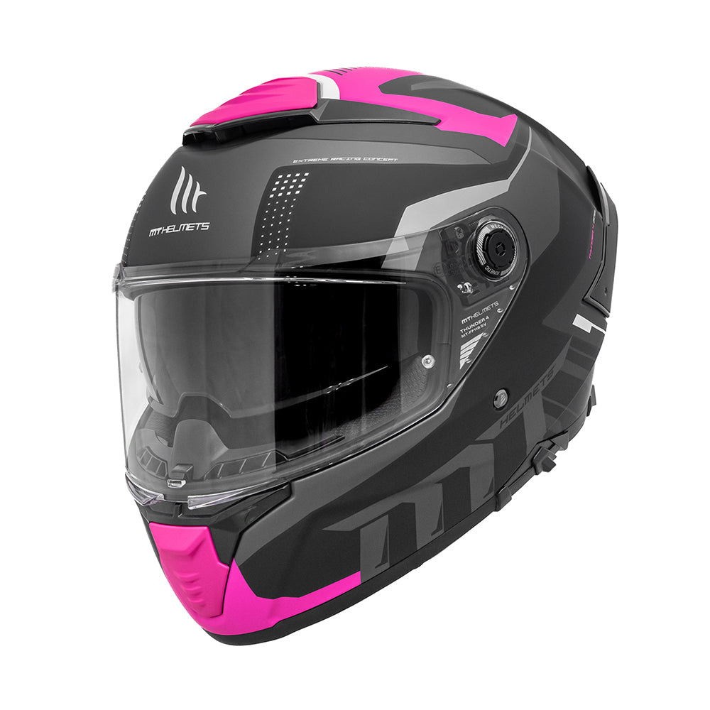 CASCO MT FF118SV THUNDER 4 SV GOBLIN B8 ROSA FLUOR MATE + PINLOCK