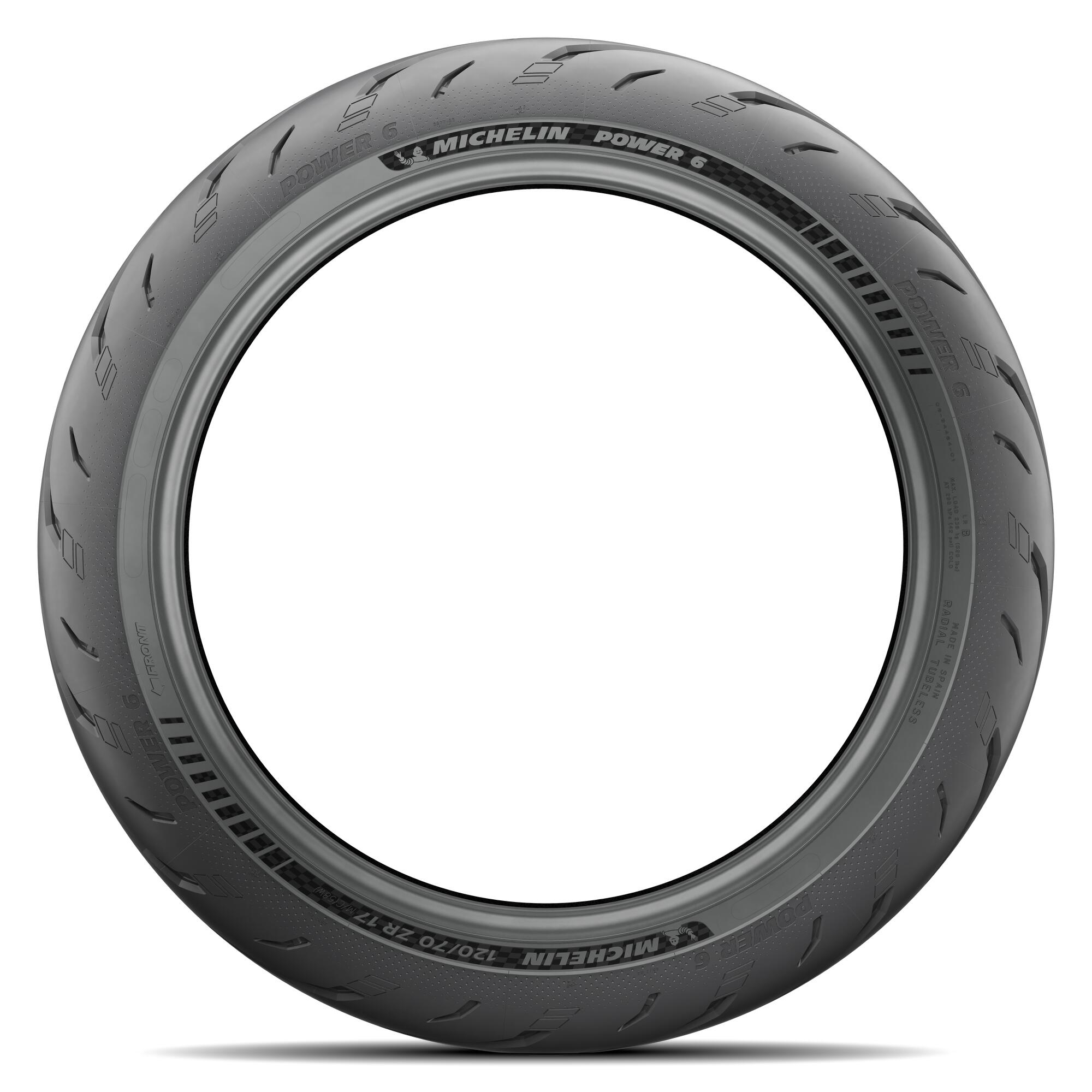 Michelin Power 6 DElantero perfil