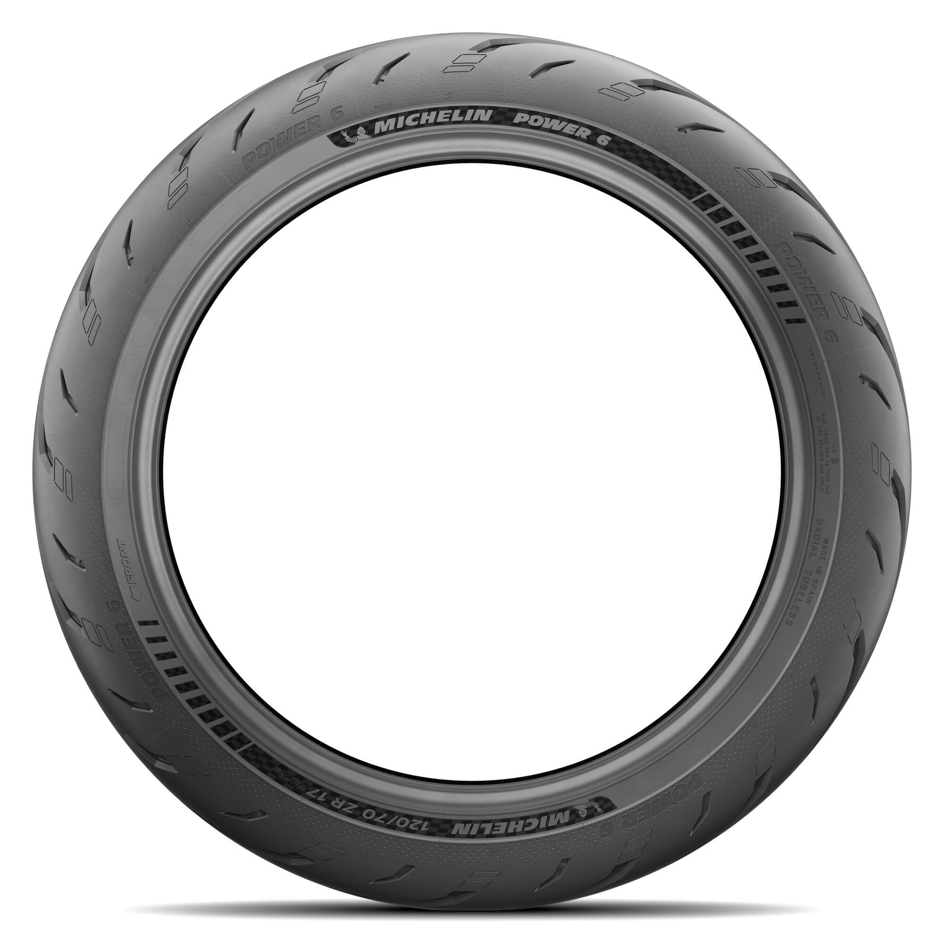 Michelin Power 6 DElantero perfil