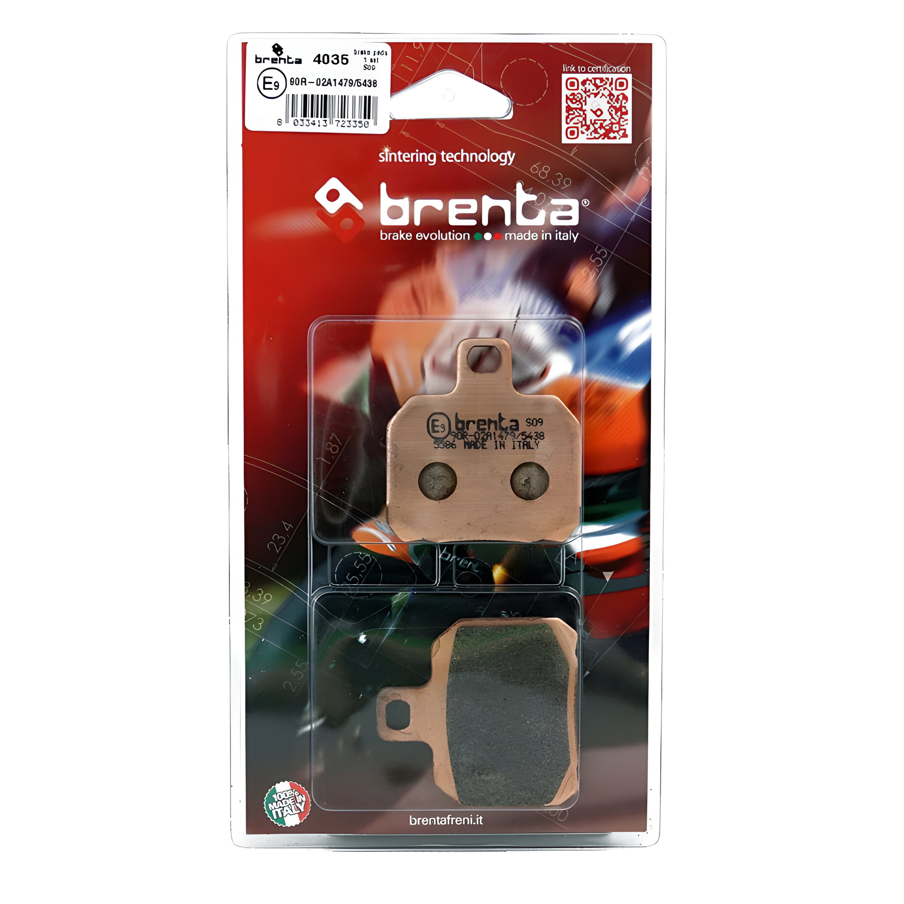 Pastilla de Freno – Aprila RSV4 – Trasera – Sinterizada – BR4035