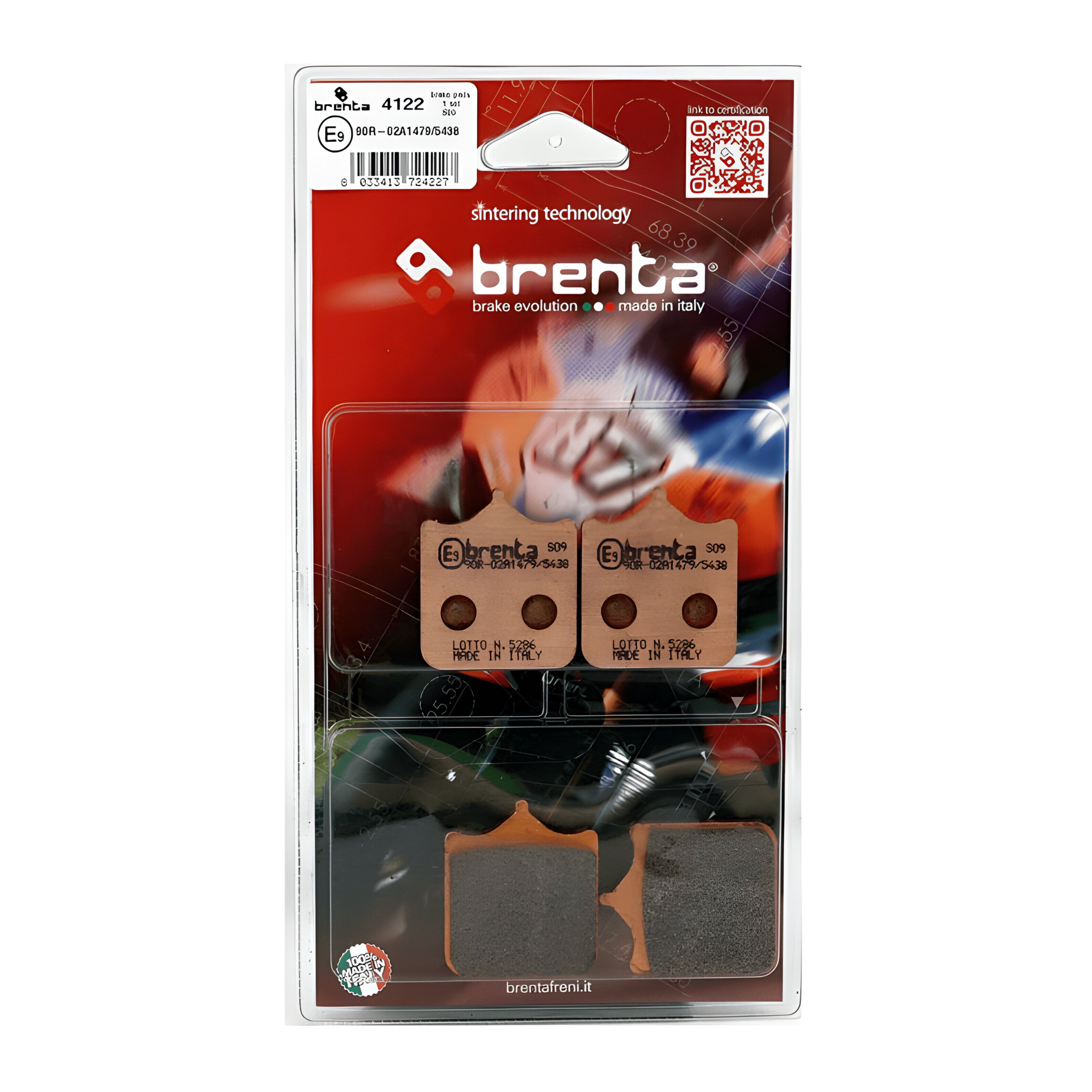 Pastilla de Freno – BMW S1000RR – Delantera – Sinterizada – BR4122