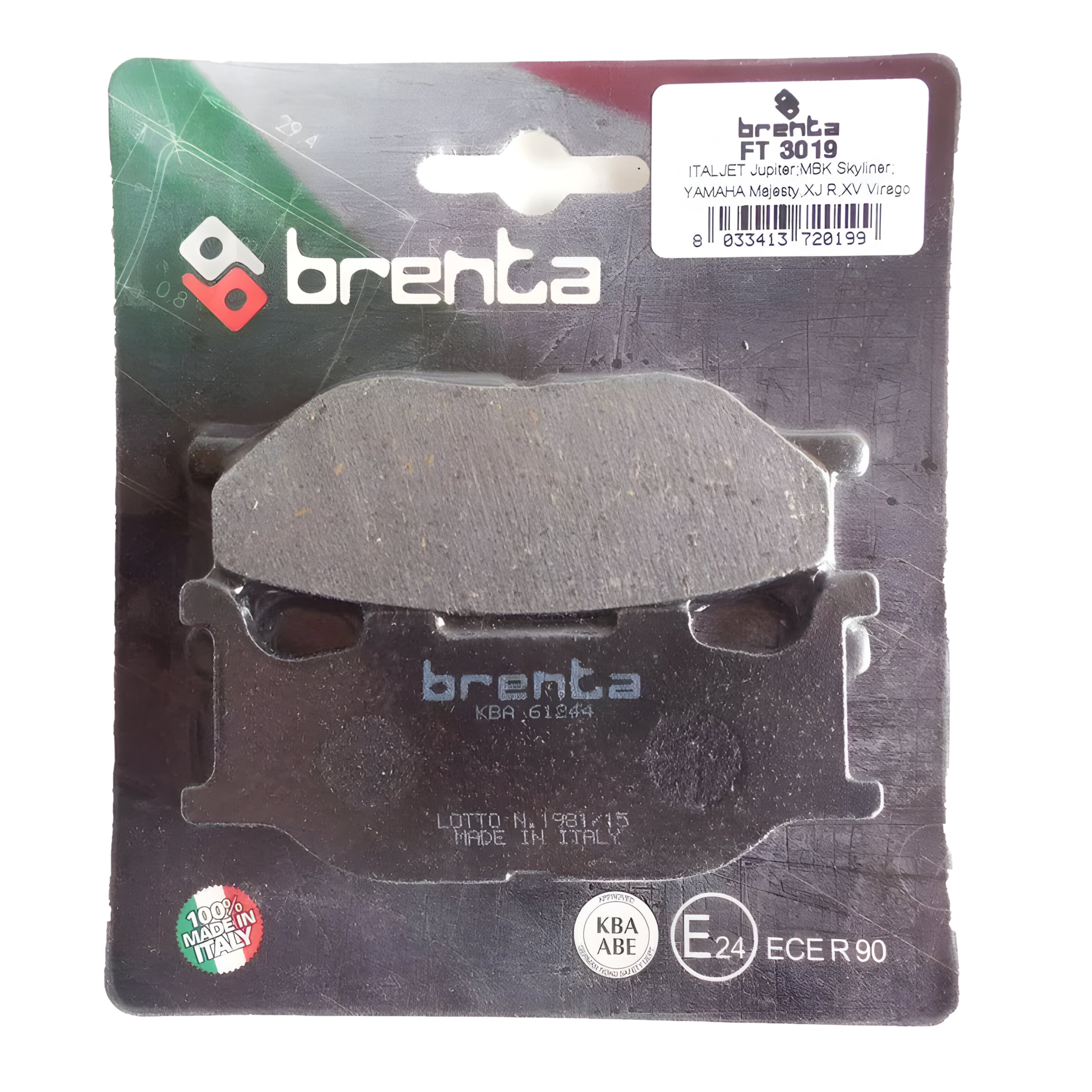 Pastilla de Freno – Delantera – Organica – Brenta – BR3019