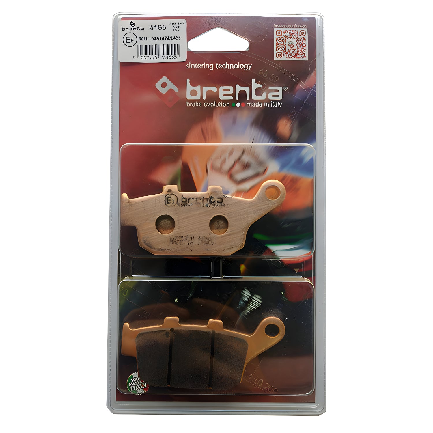 PASTILLA DE FRENO ITALIANA TRASERA HONDA CB500 SINTERIZADO