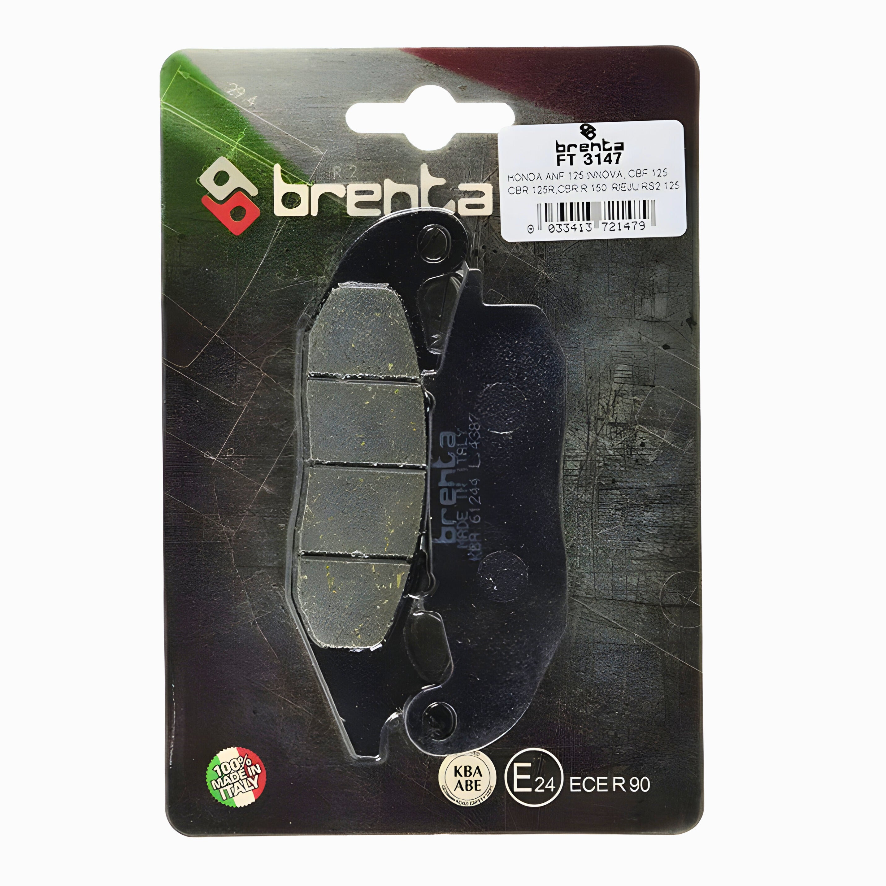 Pastilla de Freno – Honda Xblade 160 – Yamaha XTZ150 Delant. – Orgánica – BR3147