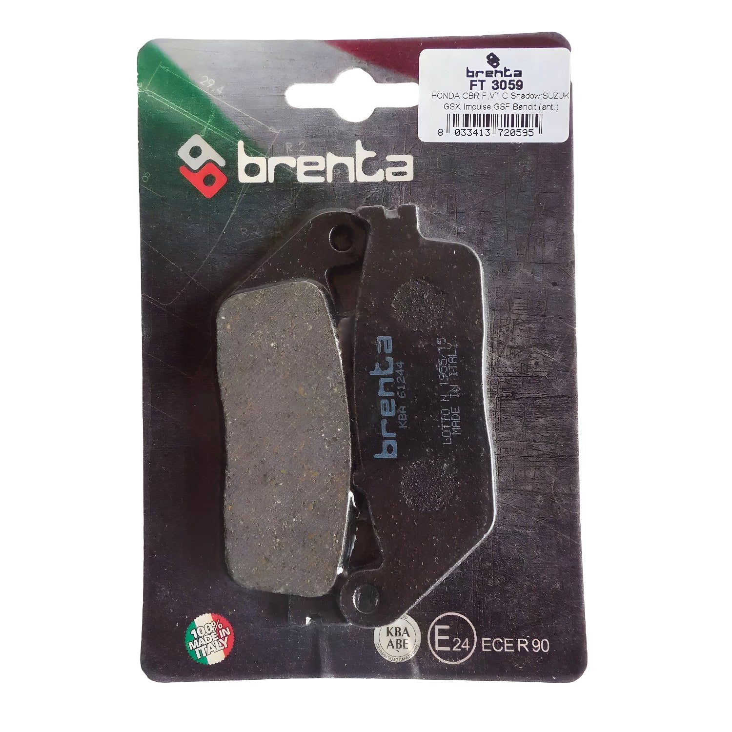 PASTILLA DE FRENO ITALIANA DELANTERAKAWASAKI VERSYS 300 ORGÁNICA