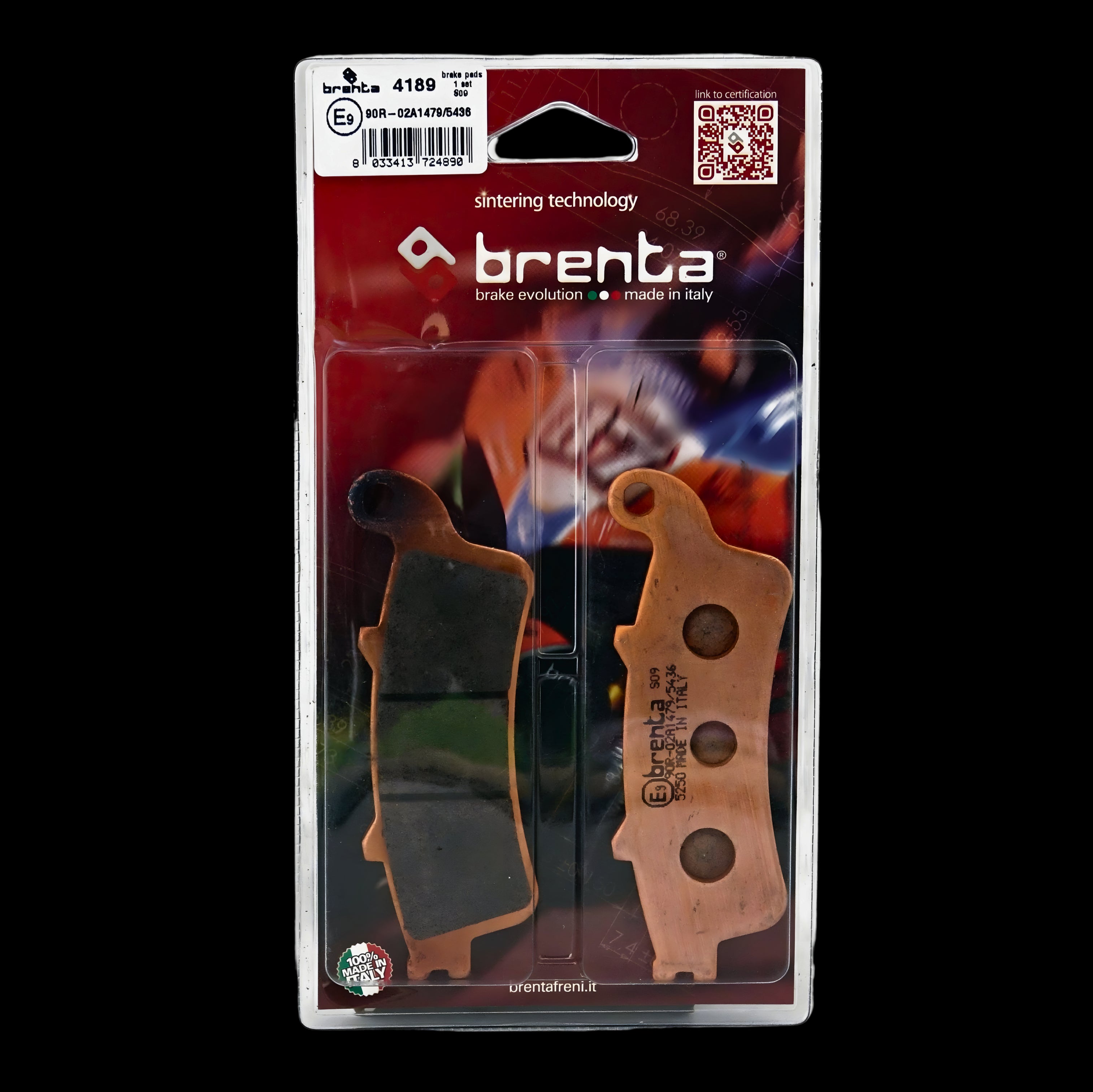 Pastilla de Freno – Kawasaki Vulcan S – Del – Sinterizada – Brenta – BR4189