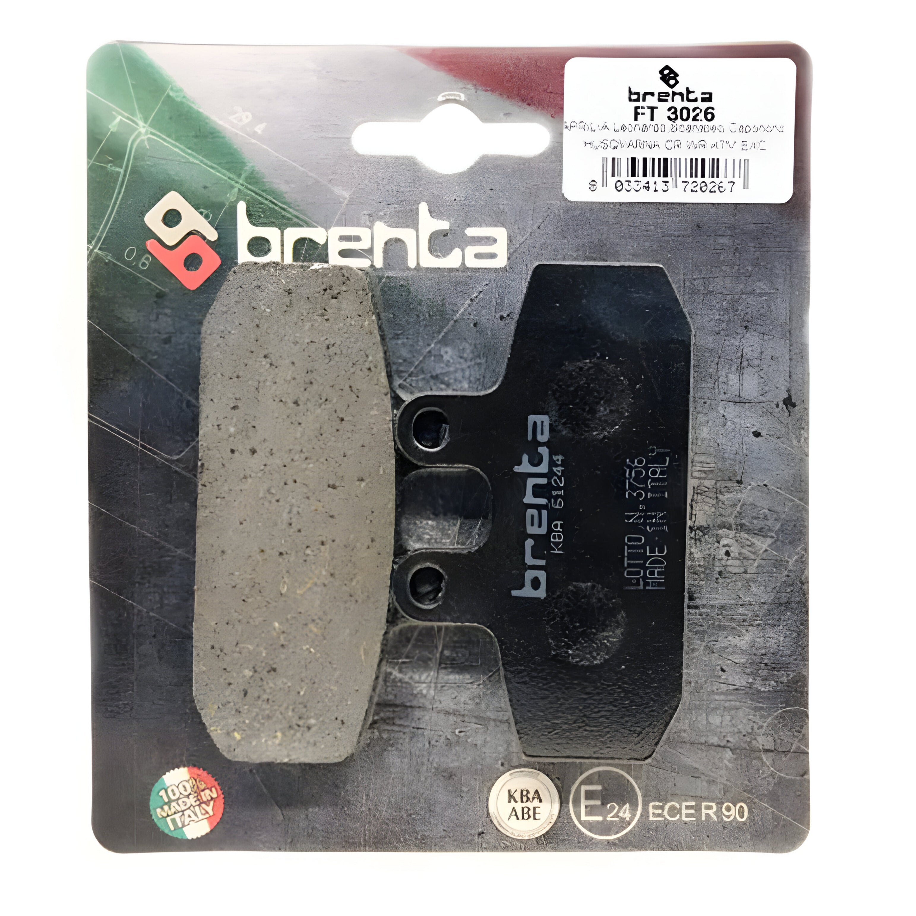 Pastilla de Freno – Orgánica – Gilera 125 – BR3026 – Brenta